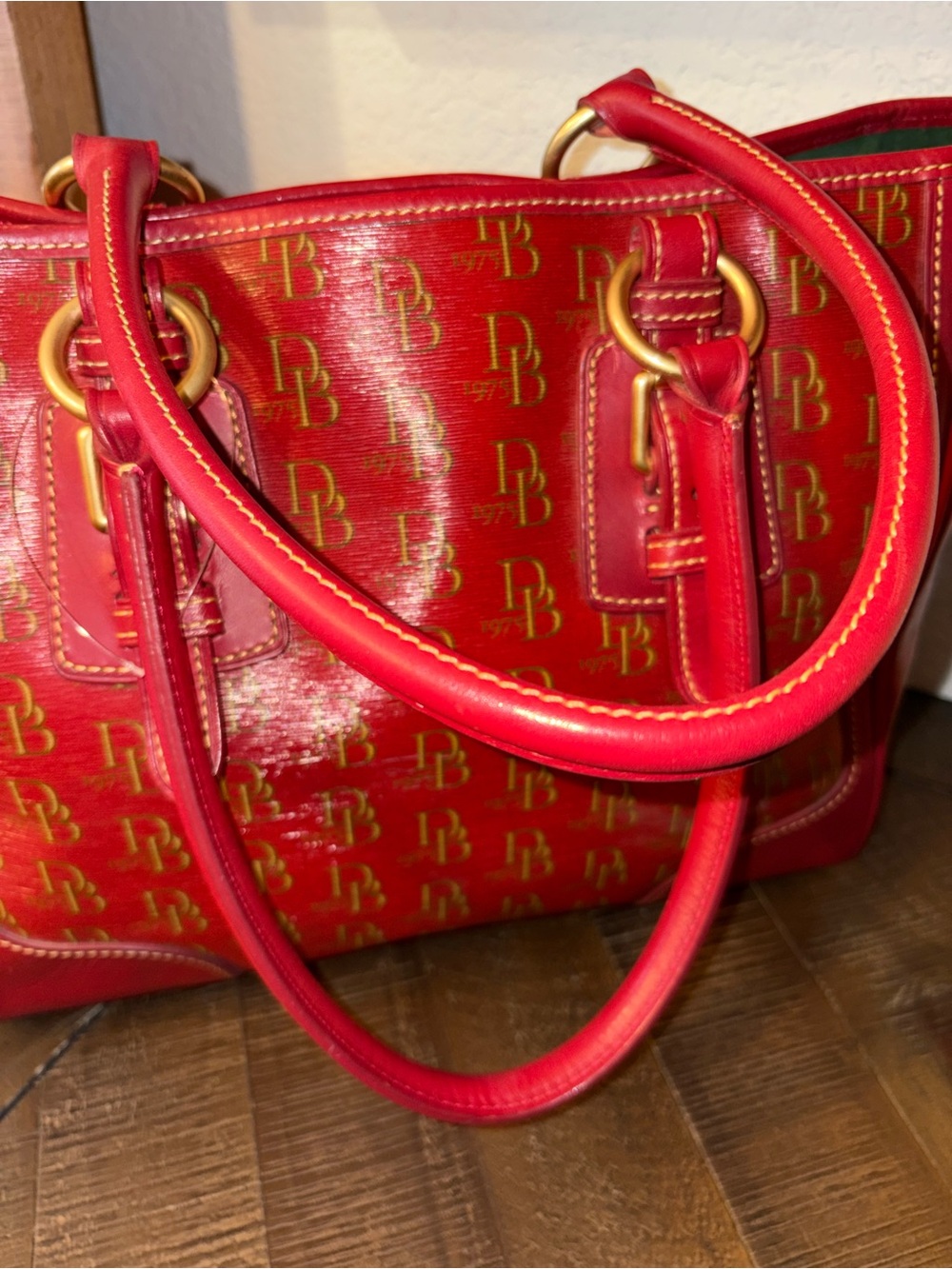 Dooney & Bourke Anniversary DB Monogram Large Tote Like New - Picture 7 of 12